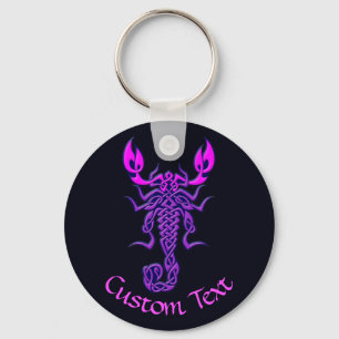 Purple Celtic Knot Scorpion Keychain