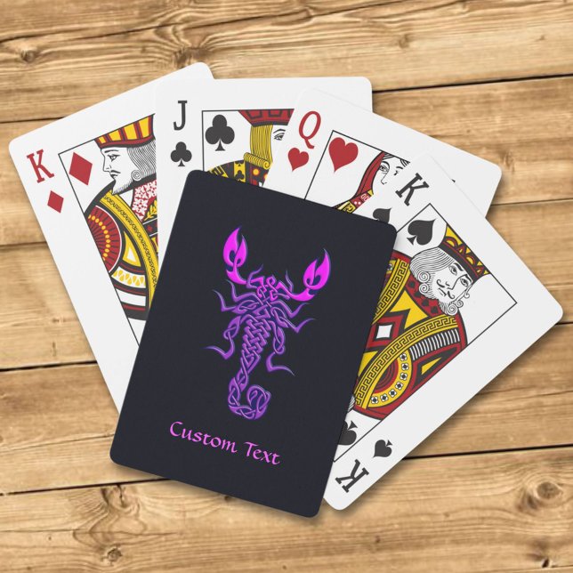 Purple Celtic Knot Scorpion Playing Cards (Creator Uploaded)