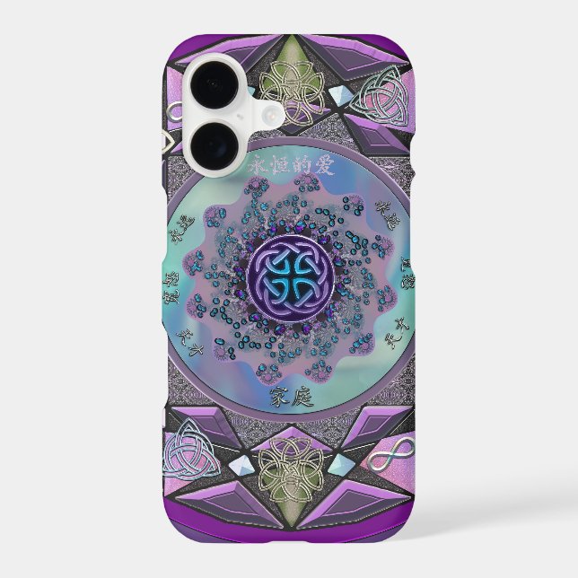 Purple Celtic Mandala Mystical iPhone 7 Plus Case (Back)