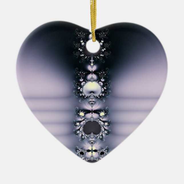 Purple Chain Ceramic Tree Decoration (Front)