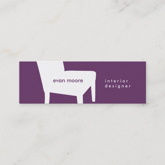 Purple Chair Business Card (Front)
