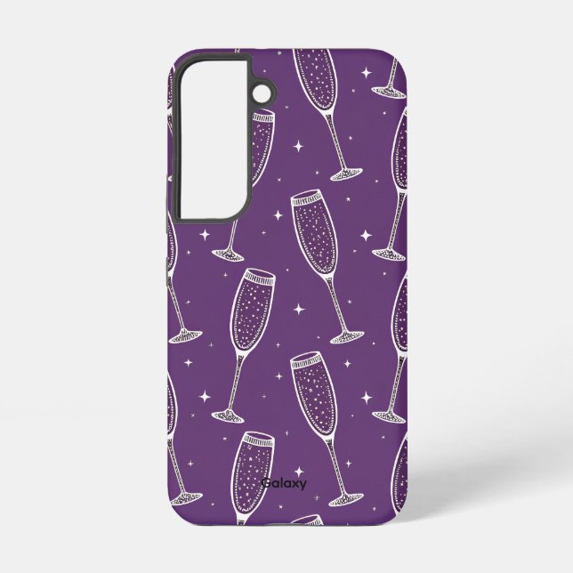 Purple Champagne Moment Galaxy S22 Case (Back)
