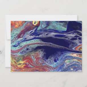 Purple chaos colours invitation