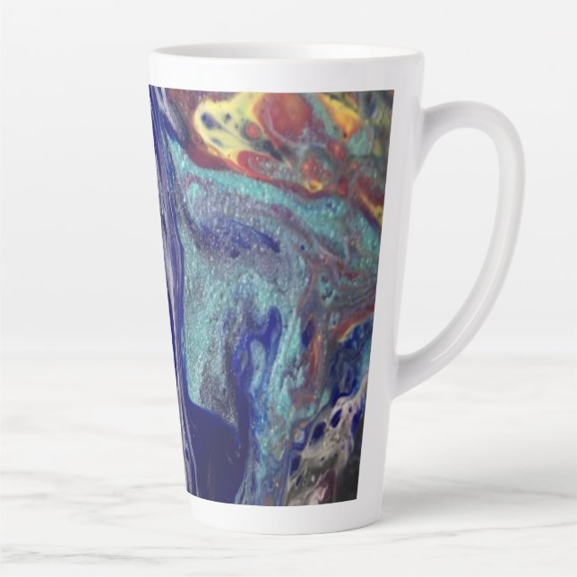Purple chaos  latte mug (Right)