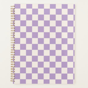 Purple Check, Chequerboard Pattern, Chequered Planner