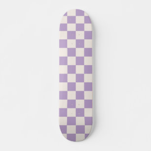 Purple Check, Chequerboard Pattern, Chequered Skateboard