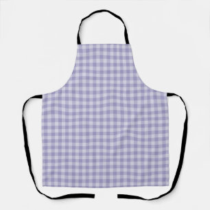 Purple Checkerboard Pattern Apron