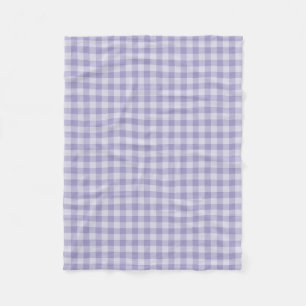 Purple Checkerboard Pattern Fleece Blanket