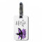 Purple Cheer luggage tag