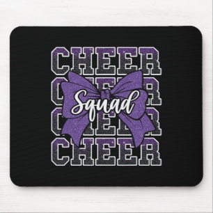 Purple Cheer Squad Funny Sport Cheerleader Cheerle Mouse Pad