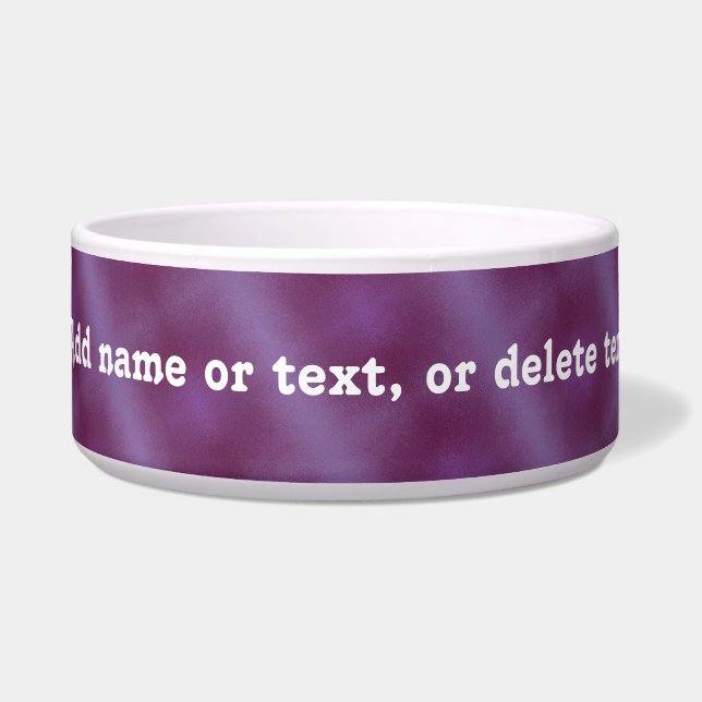 Purple chequered Dog Bowl (Front)