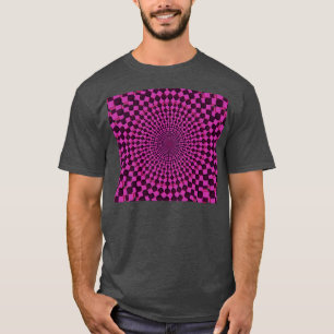 Purple Chequered Mandala T-Shirt