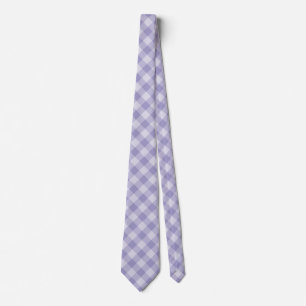 Purple Chequered Pattern Tie