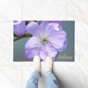 Purple Cherry Blossom Doormat