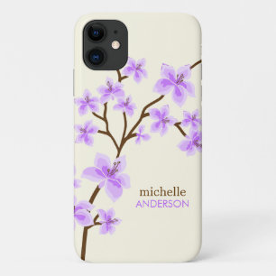 Purple Cherry Blossoms Tree Case-Mate iPhone Case