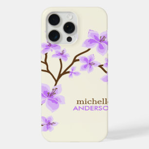 Purple Cherry Blossoms Tree iPhone 15 Pro Max Case