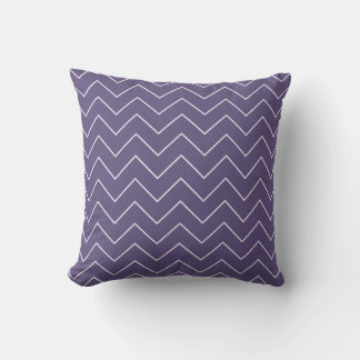 Purple Chevron Baby Girl Nursery Throw Pillow