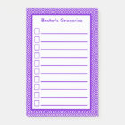 Purple Chevron Check Off List