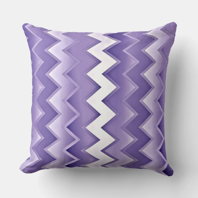 Purple Chevron Cushion (Front)