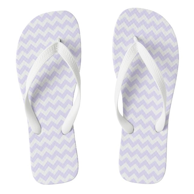 Purple Chevron Jandals (Footbed)