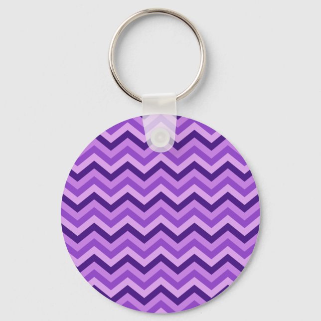 Purple Chevron Key Ring (Front)