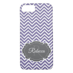 Purple Chevron Personalised Case-Mate iPhone Case