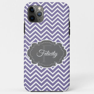 Purple Chevron Personalised Case-Mate iPhone Case