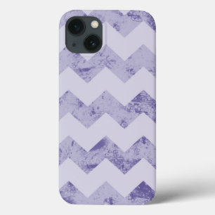 Purple Chevron Stripes  iPhone 13 Case