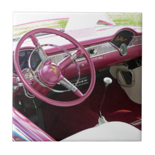 Purple Chevy Bel Air Tile