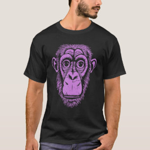 Purple Chimpanzee   Ape Not Monkey   Cute Chimp T-Shirt