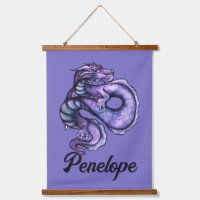 Purple Chinese Dragon Art