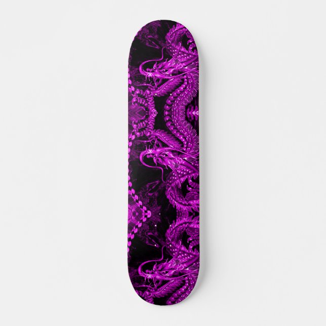Purple Chinese Emperor Dragon Pro Board Skateboard (Front)