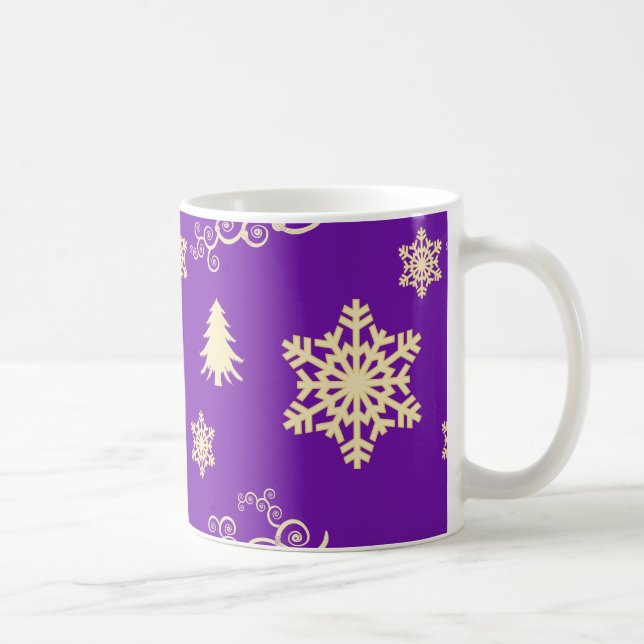 Purple Christmas Coffee Mug (Right)