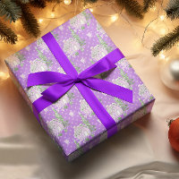 Purple Christmas Gingerbread house Holiday  