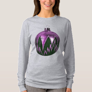 Purple Christmas Ornament Art Shirt