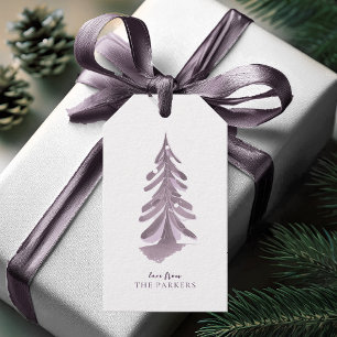 Purple Christmas Pattern#10 ID1009 Gift Tags