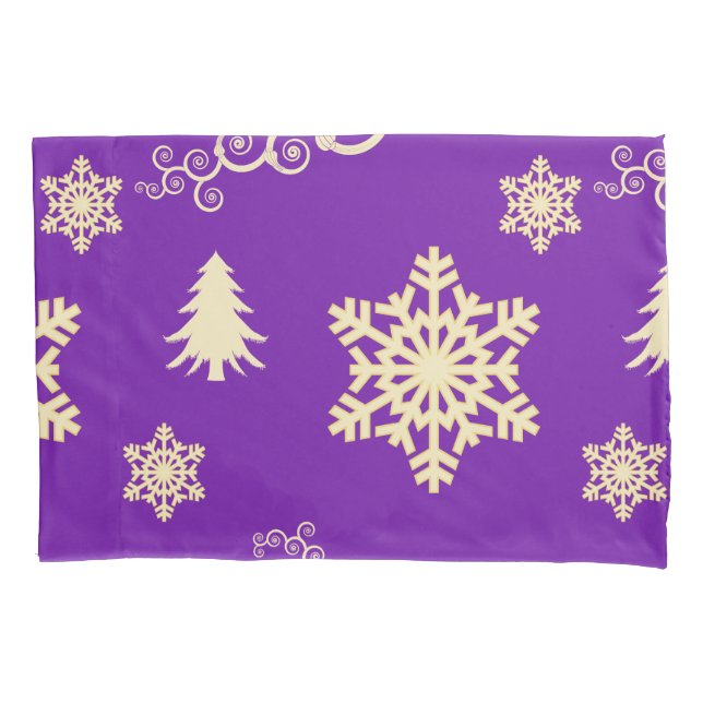 Purple Christmas Pillowcase (Front)