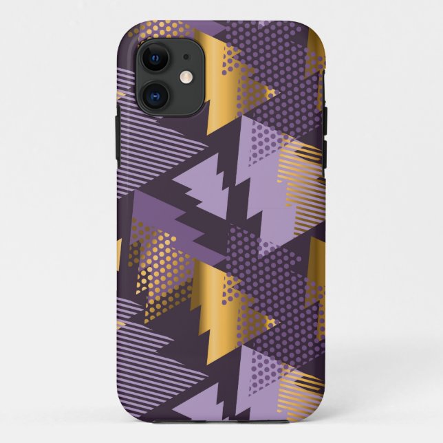 purple christmas trees Case-Mate iPhone case (Back)