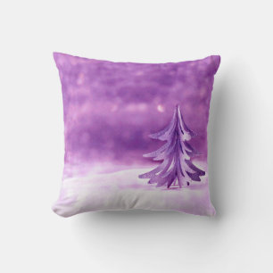Purple Christmas Wonderland Cushion