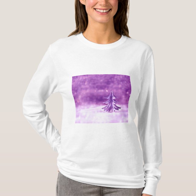 Purple Christmas Wonderland T-Shirt (Front)