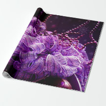 Purple Christmas -  wrapping paper