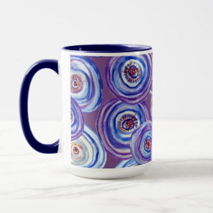 Purple Circles Combo Mug