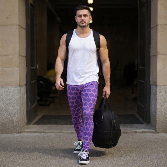 Purple Circles Leggings (Creator Uploaded)