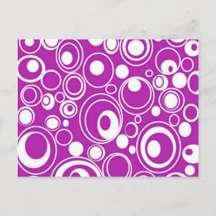 Purple Circles Postcard
