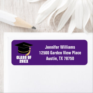 Purple Class of 2023 Graduation Return Address