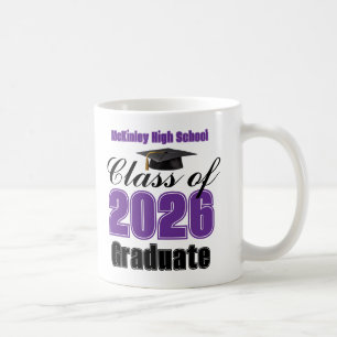 Purple Class of 2026 Graduation Keepsake Coffee Mug