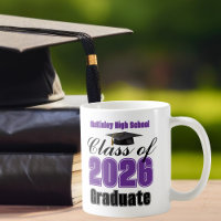 Purple Class of 2026 Graduation Keepsake
