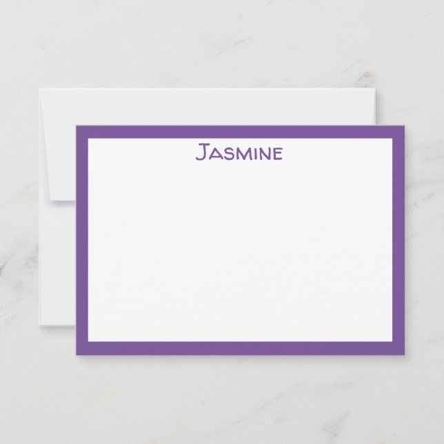 Purple Classic Card (Front)