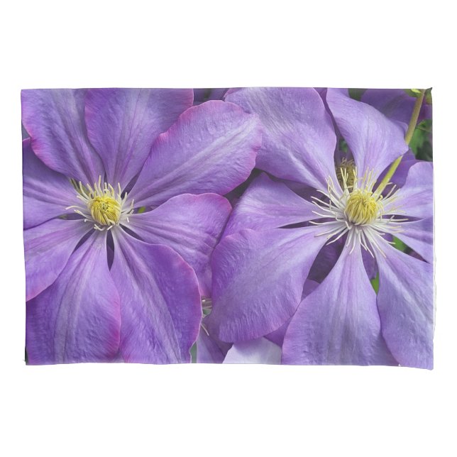 Purple clematis beauty    pillowcase (Front)