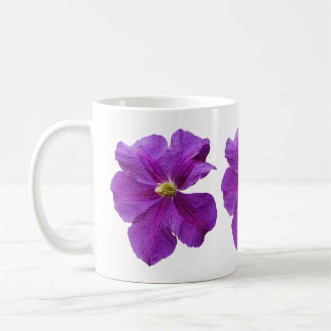 Purple Clematis Mug (Left)